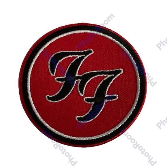FF Foo Fighters embroidered patch iron on sew on 2 5/8” DIY crafts hats shirts - Picture 1 of 2